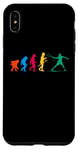 Coque pour iPhone XS Max Joueur de tennis couleur vintage Evolution Retro Hommes & Femmes