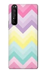 Innovedesire Rainbow Zigzag Case Cover For Sony Xperia 1 III