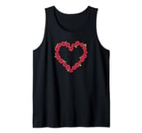Coquette Heart Valentines Day Roses Symbol of Love Tank Top