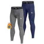 MEETWEE Pantalon Thermique Homme, sous-Vêtements Thermique Caleçon Long Collant Chaud Compression Base Layer Legging