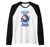 Straight Outta Space Tee - Cosmic Stars Explorer Cool Design Raglan Baseball Tee