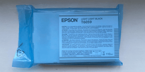 Genuine Epson Ink - T6059 LIGHT LIGHT BLACK / STYLUS PRO 4800 4880 (INC VAT)