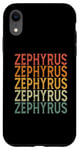 Coque pour iPhone XR Retro Sur Mesure Prénom Nom Zephyrus
