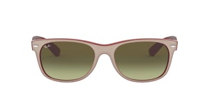 Ray-Ban RB 2132 52 622/58 Black Rubber Polarized Green Classic G-15 52mm Wayfarer Square Sunglasses Polarized