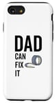 Coque pour iPhone SE (2020) / 7 / 8 Ruban adhésif amusant pour fête des pères avec inscription « Dad Can Fit It Handyman »