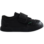 Kickers Low Strap Up Black Synthetic Kids Shoes 1_15565