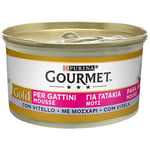 Purina Gourmet Gold Mousse pour Chatons avec Veau 24 boîtes de 85 g chacune