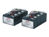 APC Replacement Battery Cartridge #12 - UPS-batteri - 2 x batteri - Bly-syra - svart - för P/N: DL5000RMT5U, SU3000R3IX160, SU5000R5TBX114, SU5000R5TBXFMR, SU5000R5XLT-TF3