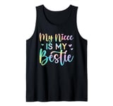 Funny Aunt Life Matching Mothers Day My Niece Is My Bestie Tank Top