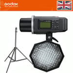 Godox AD600BM 600W HSS 1/8000s 2.4G Studio Flash Light+Grid Softbox For Photo UK