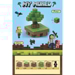 Minecraft Byggklossar med 64 Sexsidiga Magnetiska Kuber (Sky Island) Sky Island