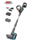 Gardena Battery Multi Cleaner AquaBrush Patio, för känsliga trädäck och terrasser Inklusive 1x 18v 2,5 Ah batteri Laddare och gummilock för batteri