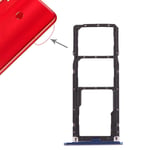 XYL-Q Card tray slot 2 x SIM Card Tray/Micro SD Card Tray for Huawei Honor 8X Max(Black) (Color : Blue)