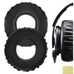 Geekria QuickFit Protein Leather Replacement Ear Pads for Sony MDR-XB1000 Headphones Earpads, Headset Ear Cushion Repair Parts (Black)