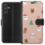 Samsung Galaxy A35 Svart Plånboksfodral Klassisk Julfest