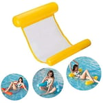 NMSLL Pool Inflatable Water Hammock, Inflatable Floating Bed Air Lightweight Chair Float Hammock For Adults And Kids Yellow