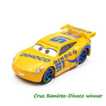 couleur 51 course cruz Voitures Pixar Cars 51 Cruz Ramirez, thème de peinture en aérosol 1:55, modèle de voit