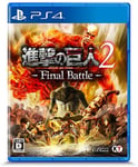 PS4 Attack on Titan 2 Final Battle Shingeki no Kyojin F/S w/Tracking# Japan New