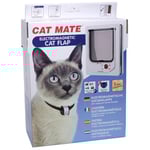 Kattdörr CatMate Nyckel 4-vägs Vit 195x242mm