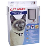 Kattdörr CatMate Nyckel 4-vägs Vit 195x242mm