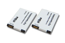 vhbw 2x Li-Ion batteries Set 950mAh (3.7V) pour téléphone fixe sans fil téléphone Siemens Gigaset SL450, SL450H, SL450HX comme 4250366817255.