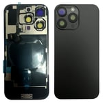 iPhone 16 Pro Baksida med smådelar - Svart Titan
