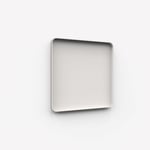 Frame Wall, glasskrivtavla, 100x100 cm, Soft, grå ram