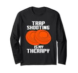 Clay Target Shooter, Skeet Shooting, Shooting, Trap Shooting Long Sleeve T-Shirt