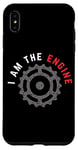 Coque pour iPhone XS Max Grunge Vélo de montagne I Am The Engine pour VTT Trail Riding