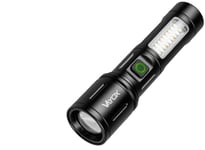 Taktisk Uppladdningsbar Ficklampa 260Lm 5W Led + Smd Va0181 Vayox
