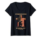 Womens Proud Grandson Of World War 2 Vet Proud WWII Veteran V-Neck T-Shirt