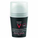 VICHY Homme déodorant antitranspirant contrôle extrême peaux sensibles 2x50 ml Rouleau