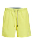 JACK & JONES Men's Jpstfiji Jjswim Sn Ly Swimming Shorts, Blazing Yellow/Detail: Solid, XXL