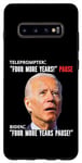 Coque pour Galaxy S10+ Funny Biden Four More Years Teleprompter Trump Parodie