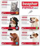 Beaphar Fiprotec Flea Spot On Flea Treatment & Wormclear Wormer For Cats & Dogs