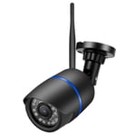 T osuny 1080P WIFI Home Security Camera, Waterproof Outdoor Security Surveillance Bullet Camera,Built-in Integrated Mic, with IR Night Vision and Remote View(Black)