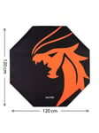 DUTZO Pyro Gaming Floor mat - Svart / Orange