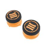 Thumbstick extender grips for Sony PS4 controllers tall XL heavy duty non slip analog thumb cap mod - 2 pack orange | ZedLabz