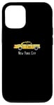 iPhone 14 Pro New York City Yellow Checker Taxi Cab 8-Bit Pixel Case