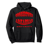 Goobertown Arkansas Coordinates Souvenir Pullover Hoodie