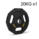 Barbell Plates Steel Single 2.5KG/5KG/10KG/15KG/20KG/25KG Olympic Weights 51mm/2inch Center Weight Plates For Gym Home Fitness Lifting Exercise Work Out Man and Woman (Color : 20KG/44lb x1)