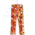 Söta tecknade pyjamasbyxor för kvinnor, all-over-tryck, flanellpyjamas, jul, halloween, varma hemmaplagg, graffitibyxor Stil-2 Medium