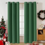 Muutos Drop Curtains, Heavy Curtains, Light Reflecting Ultra Luxurious Elegant for Bedroom Living Room, 47W x 60L, Green