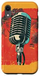 Coque pour iPhone XR Microphone vintage musique rétro chanteur audio