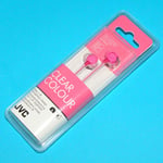 Original JVC HA-FX23-P -E Pink In-Ear Headphones Good Bass for iPhone, iPad iPod