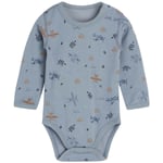 Hust & Claire body i ull/bambus fly, blue wind