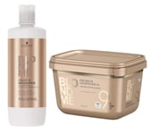 SCHWARZKOPF BLONDME COMBO PREMIUM BLEACH POWDER 450g + 9% DEVELOPER 1000ml