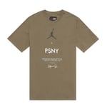 Air Jordan - PSNY X T-Shirt Sz XL Olive Medium White New Basketball AJ0030 222