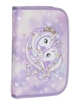 Beckmann Norway Single Section Pencil Case W/Content, Unicorn Princess Purple Lila