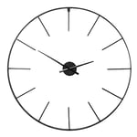 Saville Designs Horloge Murale Squelette en métal Antique Noir Diamètre 80 cm